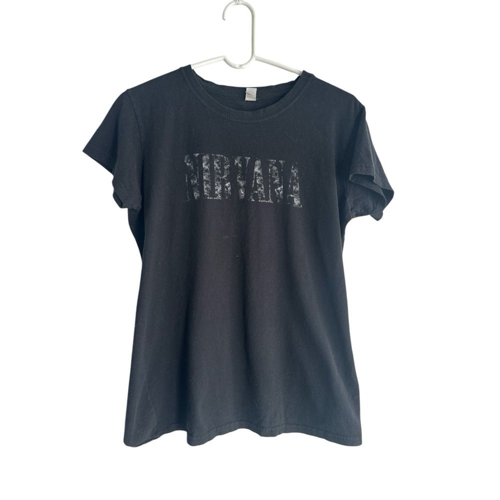 Black Nirvana Band Tee Size XL‎